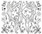 Coloring Pages Tinkerbell Tinker Bell Everfreecoloring Printable Print Fairy sketch template