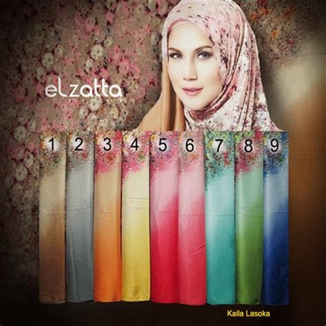 jilbab elzatta model terbaru scarf elzatta kaila lasoka terbaru