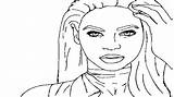 Nicki Minaj Educative Sasha Fierce sketch template