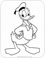 Donald Duck Coloring Pages Disneyclips Posing sketch template