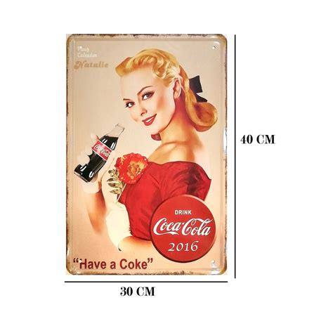 Shop Generic Dubai Decoration Coca Cola Vintage Lady Play Refresh