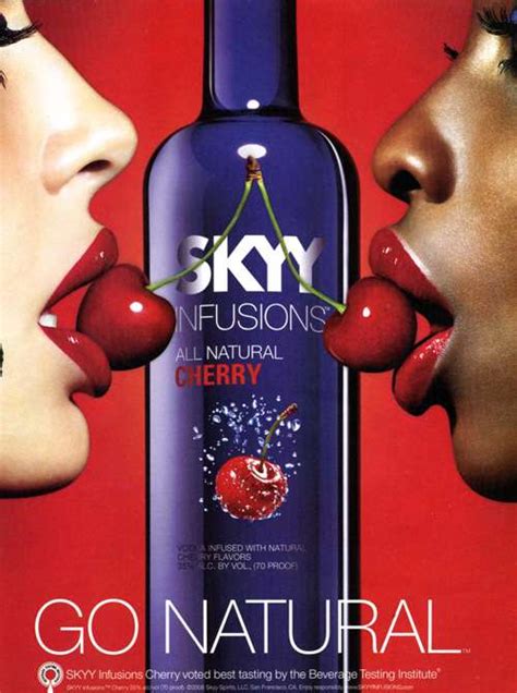 Ads With Naughty Symbolism Skyy Vodka S Twig And Berries