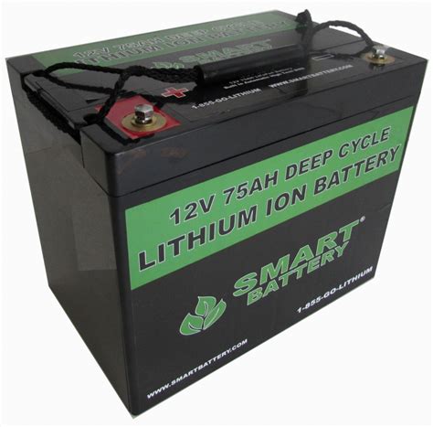 12v 75 Ah Lithium Ion Battery Deep Cycle Lithium Ion Battery Smart