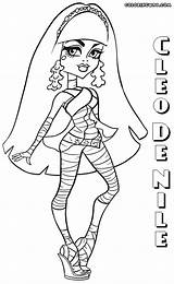Cleo Nile Coloring Pages Colorings sketch template