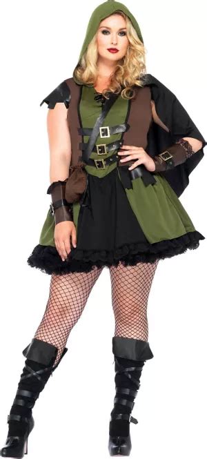 Adult Darling Robin Hood Costume Plus Size Party City