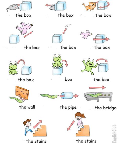 prepositions od movement worksheet