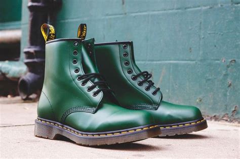 commonn blog northampton boots dr martens shoes green dr martens