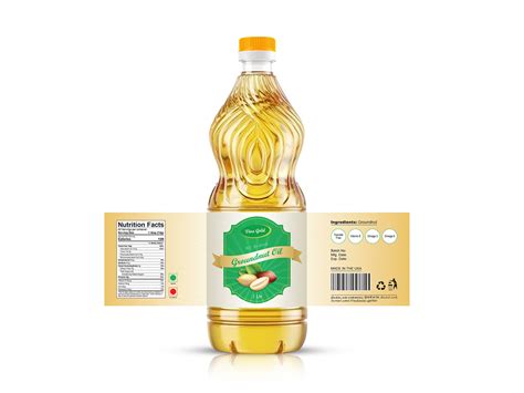 groundnut oil label design  shakhawat hosain  dribbble