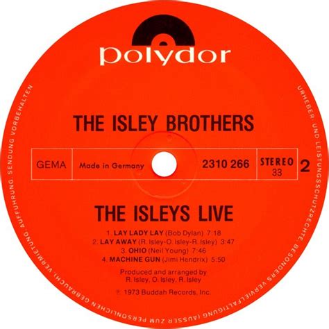 release “the isleys live” by the isley brothers cover art musicbrainz