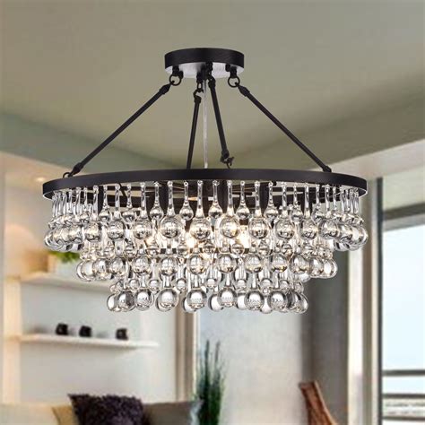 customer image zoomed semi flush mount lighting flush mount chandelier crystal chandelier