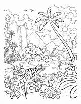 Dschungel Ausmalbilder Tiere Selva Dschungeltiere Giungla Tieren Preaching Nilpferd sketch template