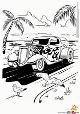 Coloring Rod Hot Pages Car Beach Cars Print Rods Printable Colouring Adult Color Kids Sheets Book Street Classic Drawings Books sketch template