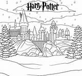 Hogwarts Castillo Hedwig Poudlard Coloringpagesfortoddlers Chateau Colorear24 sketch template