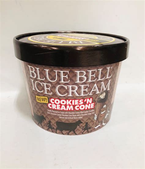 blue bell cookie  cream cone  gal gj curbside