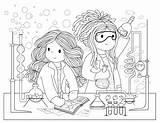 Science Colouring Pages Coloring Kids Week Sheets Bamboletta Girl Choose Board Hi Friends sketch template