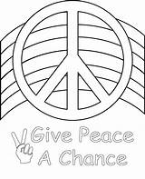 Coloring Pages Peace Sign Print Symbol Printable Book Color Kids Girls Sheets Bible Drawing Rainbow Sheet Signs Own Click Online sketch template