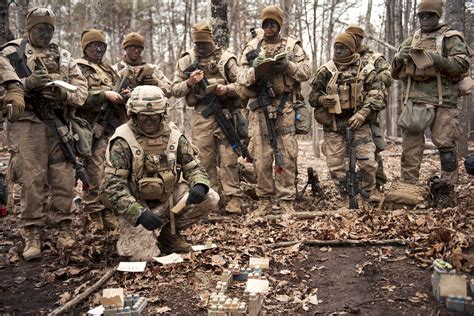 marine corps officers receive  briefing  urban operations training   basic