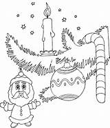 Coloring Christmas Pages Decorations Ornaments sketch template