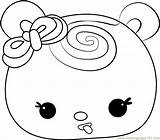 Coloring Strawberry Nana Sweetie Pages Swirl Num Noms Coloringpages101 sketch template
