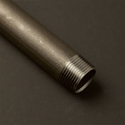 mm   black steel threaded plumbing pipe custom length