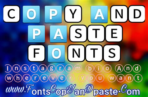 copy  paste fonts