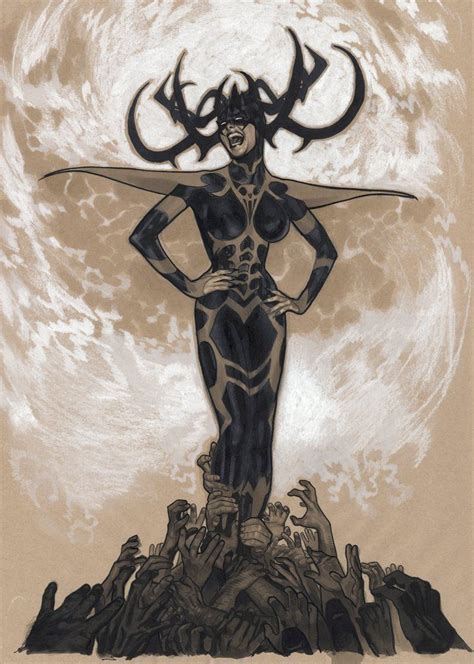hela — mighty thor 700 variant cover by adam hughes