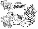 Coloring Fruit Pages Printable Drawing Kids Family Fun Nutrition Worksheets Color Activities Sketch Easy Families Pineapple Preschoolers Sheets Vector Tree sketch template