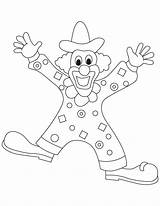 Clown Coloring Pages Clowns Printable Gangster Template Dress Popular sketch template