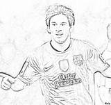Messi Lionel Coloringpagesonly sketch template