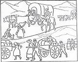 Coloring Pioneer Pages History Wagon Lds Kids Drawing Transportation Book Mormon American Pioneers Clipart Printable Color Oregon Life Trail Sheets sketch template