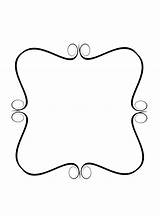 Flourish Clipart Simple Cliparts Library Shapes Border sketch template