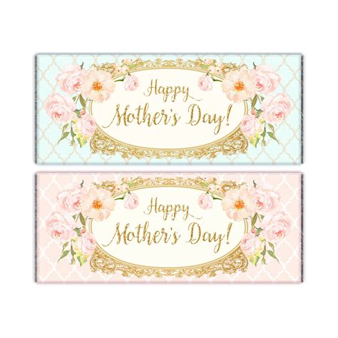 mothers day candy bar wrappers instant  printable etsy