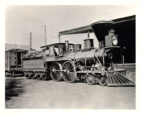 photograph   pioneer  steam locomotive   built