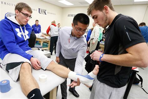 new athletic training classroom lab at unk opens