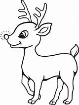 Rudolph Outline Reindeer Clipart Clipartmag Cliparts sketch template