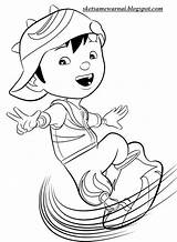 Mewarnai Sketsa Boboiboy sketch template