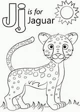 Coloring Jaguar Letter Pages Printable Color Preschool Crafts Kids Alphabet Supercoloring Animals Sheets Animal Jungle Words Jacksonville Jaguars Use Print sketch template