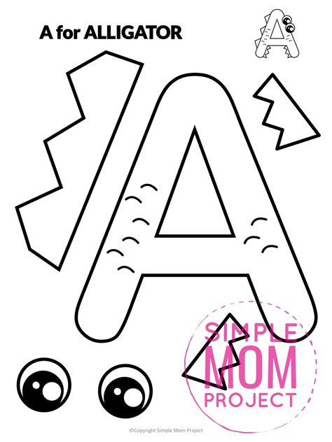 printable letter  craft template letter  crafts alphabet