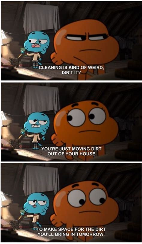 gumball giving me excuses for not cleaning thanks gumball tawog the amazing world of
