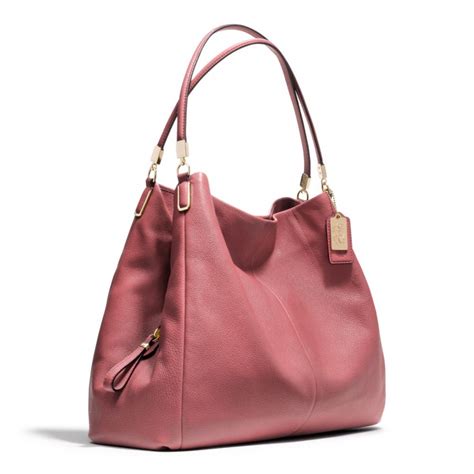 bolsos de trapillo coach pink madison handbag