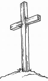 Clipart Crosses Cross Cliparts Rugged Old Angled Pic Library Solitary sketch template
