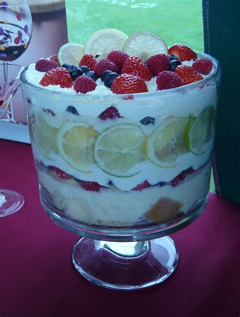 my pampered life citrus berry trifle