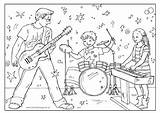 Pages Band Family Colouring Coloring Activity Music Beat Fresh Father Color Village Printable Print Explore sketch template