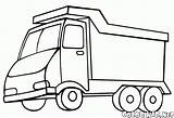 Toy Truck Coloring Colorkid sketch template