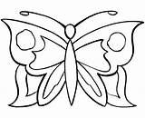Butterfly Coloring Pages Simple Kids Easy Color Butterflies Printable Drawing Small Wings Clipart Outline Colouring Sheets Butter Clip Adults Library sketch template