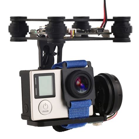cnc aluminum alloy fpv  axis brushless camera gimbal  controller  helicoter drone dji