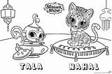 Shimmer Tala Nahal Smily Samira Coloringonly Pets sketch template