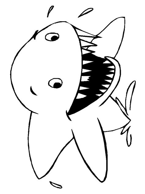 print coloring page  book sharks shark animals coloring pages