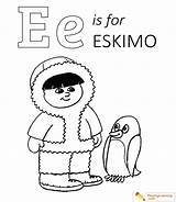 Eskimo Coloring Igloo Sheet Kids Date sketch template