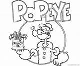Popeye Coloring4free sketch template